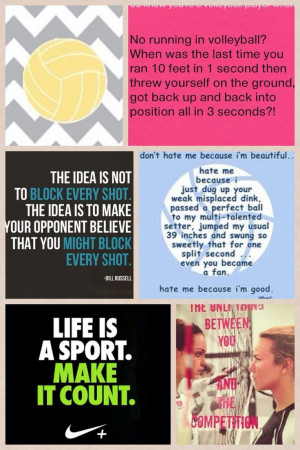 Sayings For A Volleyball Sign