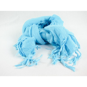 Love Quotes Linen Tassel Scarf- Island