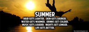Summer quote Facebook cover