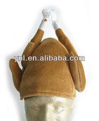 Funny Turkey Hat Chef Thanksgiving Tailgate Party Adult Halloween ...