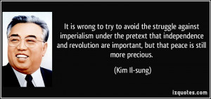 It is wrong to try to avoid the struggle against imperialism under the ...