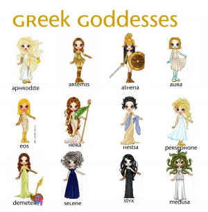 Cartoon Greek Gods And Goddess