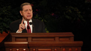 Elder Jeffrey R. Holland of the Quorum of the Twelve speaks at general ...