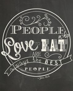 Kitchen Print, Chalkboard Art, Food Quote, Foodie Gift, Kitchen Quote ...