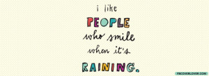 Click below to upload this People Who Smile When Its Raining Cover!