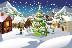 Christmas Scene Illustrator 03