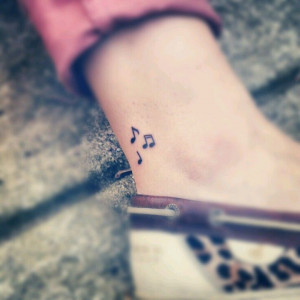Small Music Note Tattoos