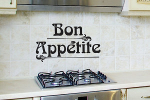 Wall Decal - Bon Appetite - Wall Vinyl Sayings - Kitchen Decor. $11.99 ...