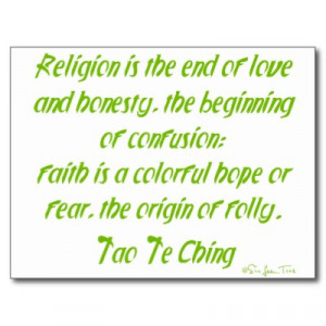 Tao Te Ching On Religion
