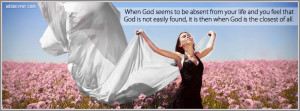 God Quote Facebook Cover