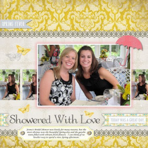 Showered With Love...Bridal Shower Layout