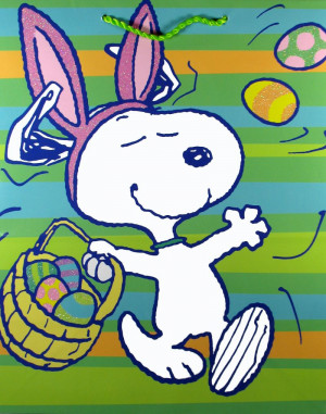 Snoopy Easter Gift Bag: Snoopn4pnuts.com