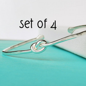 tie the knot bracelet, bridesmaid gifts, wedding jewelry