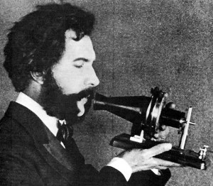 1876: Alexander Graham Bell makes the first telephone call in his ...