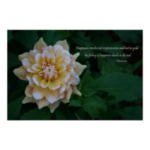 yellow_dahlia_flower_blossom_happiness_quote_print ...