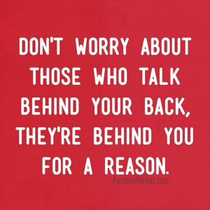 People Who Talk Behind Your Back Quotes