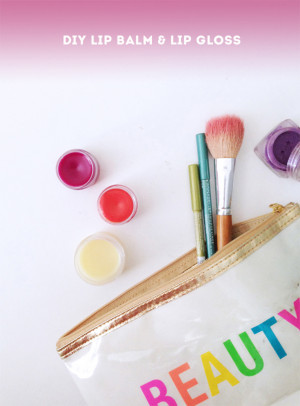 DIY // HOW TO MAKE DIY LIP BALM AND LIP GLOSS