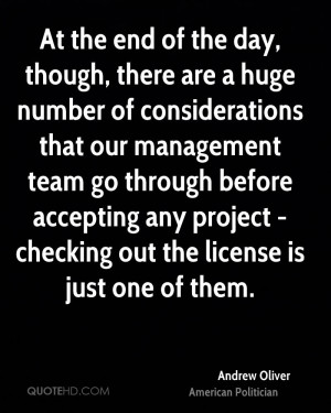 ... accepting any project - checking out the license is just one of them