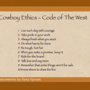 Cowboy Ethics