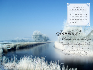January Calendar Desktop...
