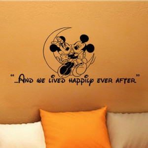 Mickey Mouse Minnie Mouse And we lived happily ever by kisvinyl, $18 ...