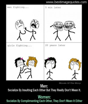 between Men and Women fighting [Funny Picture]