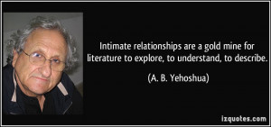 Intimate relationships are a gold mine for literature to explore, to ...