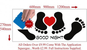 Details about Funny Good Night Bedroom Sexy Adult Quote Wall Sticker ...