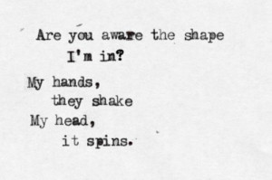 aware, hands, head, quote, quotes, shake, shape, spins