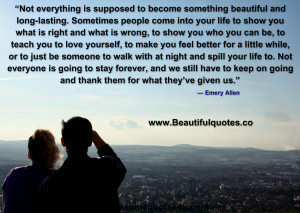 Some people come into your life.