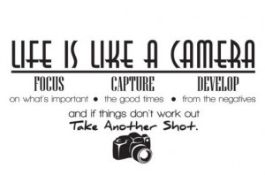 ... is like a camera Vinyl Wall Lettering Quotes Sayings Decor Art Decals