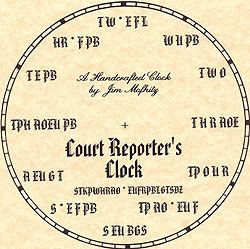 Court Reporter's Clock
