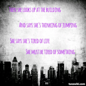 Counting crows lyrics round here quote