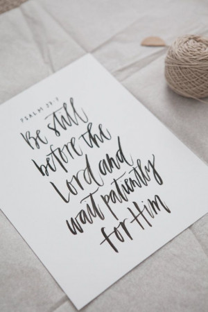 custom brush calligraphy quote sign