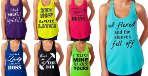 Quotes Workout Tanks. QuotesGram