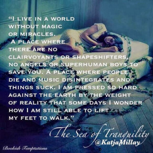 ... sobre Sea of Tranquility, logo o primeiro quote tinha que ser dele