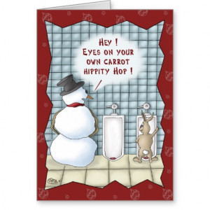 Funny Christmas Cards: Privacy Please