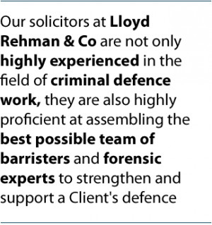 Our solicitors at Lloyd Rehman & Co are not only highly experienced in ...