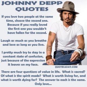 Johnny Depp Quotes: Quote About Johnny Depp Quotes ~ Daily Inspiration