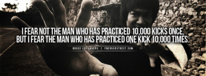 Bruce Lee Practice Kicks Quote Bruce Lee Goal Quote