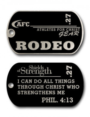 rodeo dog tag chain sports necklace