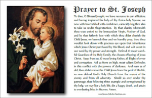 Printable prayer to St. Joseph