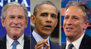 Week in one-liners: Bush, Obama, Stewart