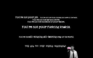 quotes Fight Club wallpaper background