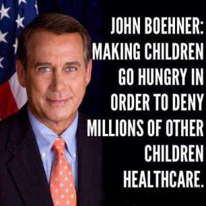 Making children go hungry in order to deny millions of other children ...