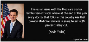 There's an issue with the Medicare doctor reimbursement rates where at ...