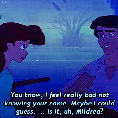 Prince Eric: You know, I feel really bad not knowing your name. Maybe ...