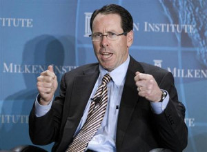 Randall Stephenson, chairman and CEO, AT&T Inc. takes part in 
