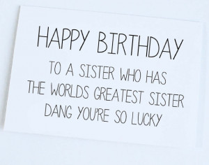 Funny Birthday Cards Brother From Sister