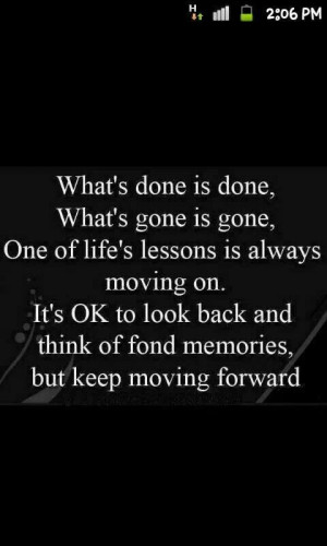 Trying to move forward